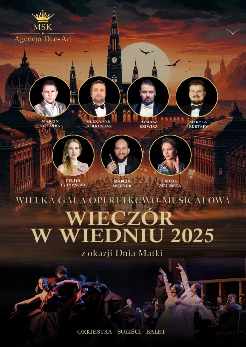 Grafika do artykułu: WIELKA GALA OPERETKOWO-MUSICALOWA "WIECZÓR W WIEDNIU"