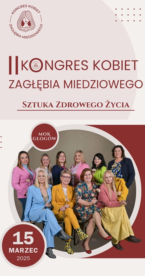 Grafika do artykułu: II KONGRES KOBIET ZAGŁĘBIA MIEDZIOWEGO - "Sztuka Zdrowego Życia"